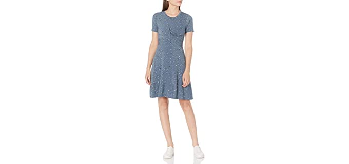 Amazon Basic Women's Lark and Ro - Flare Dress for Apple Figures