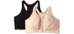 Fruit of the Loom Women's Front Close - Racerback Plus Sized Bras