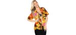 La Leela Women's Tropical - Hawaiian Blouse