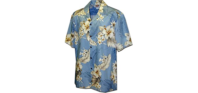 Pacific Legend Men's Plumaria - Soft Touch Hawaiian Shirt