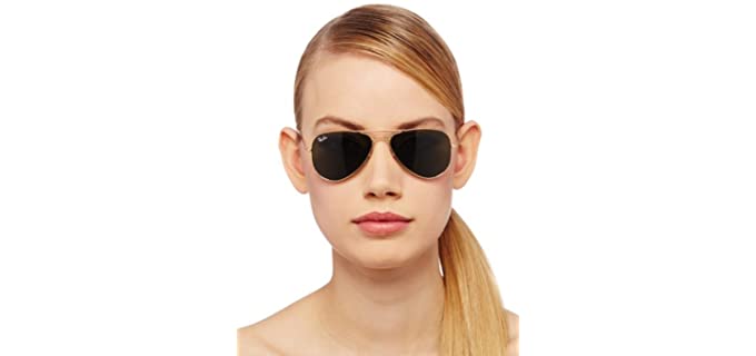 Ray-Ban Women's Aviator - Women's Aviator Sunglasses for Small Faces