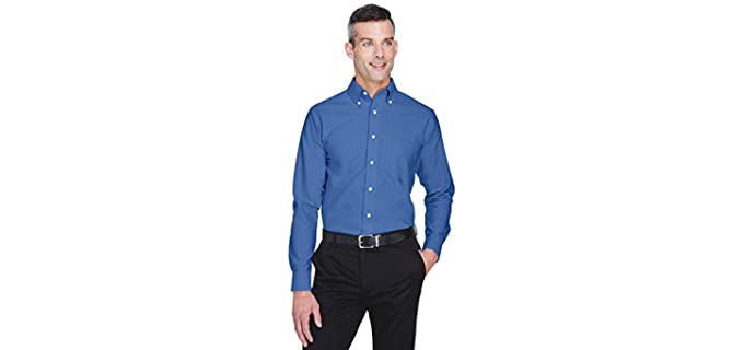 Ultra-Club Men's Oxford - Wrinkle Free Dress Shirt