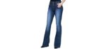 Fandsway Women's Flare - Comfortable Wear Jeans