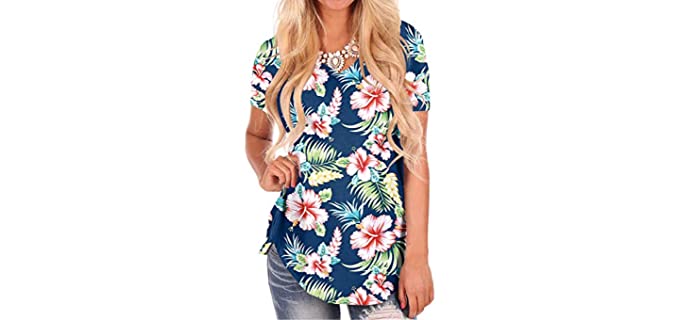 Niashot Women's Short Sleeve - Hawaiian Shirt