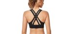 Yvette Women's High Impact - racerback Design Sports Bras