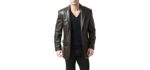 BGSD Men's Richard Classic - Classic Leather Jacket
