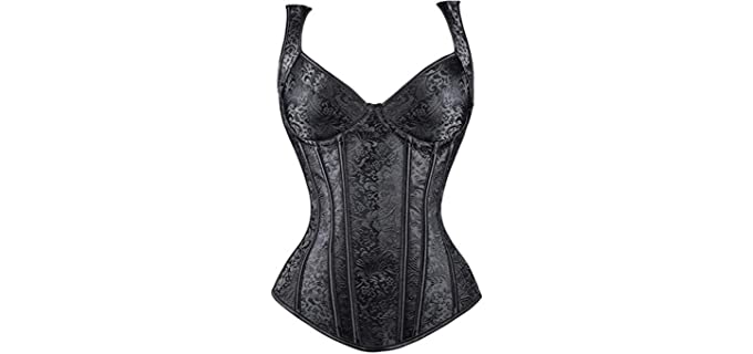 Blidence Women's Lace Up - Push Up Corset for Waist Training