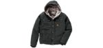 Carhartt Men's Sherpa J284 - Sandstone Hooded Multi Pocket Jacket 