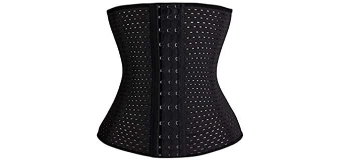 Everbellus Women's Breathable - Latex Corset for Waist Training