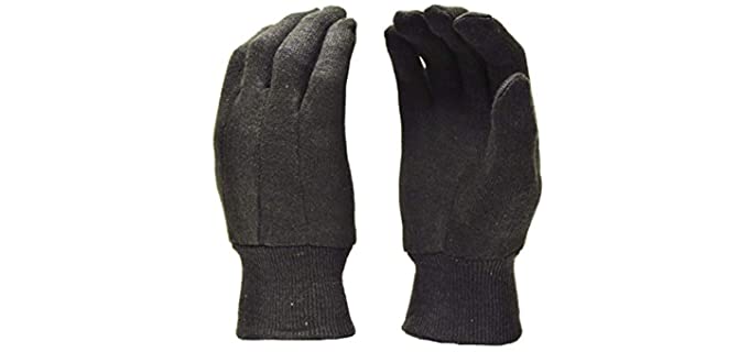 G & F Products Unisex Brown Jersey Work Gloves - Extreme Cold Weather Work Gloves