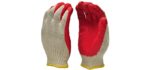 G & F Products Unisex Latex Dipped Palm Gloves - Nitrile Coated Work Gloves for General Purpose