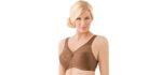 Glamorise Women's Full Figure Wirefree - Minimizer Support Bra