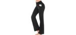 IUGA Women's Bootcut - Black Work Pants