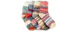 JOYCA & Co. Unisex Thick Fashion Socks - Warm Wool Socks