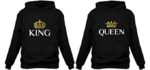 Tstars Unisex Besties - KING & QUEEN Matching Couple Hoodie