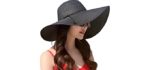 Lanzom Women's Straw - Hat for Sun Protection