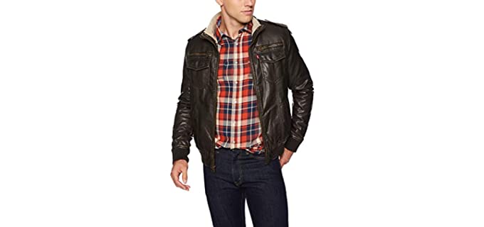 Levi’s Men's Vintage - Deer faux Leather Jacket