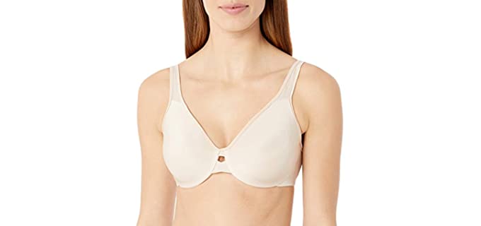 Lilyette by Bali Women's Plunge - Comfort Keyhole Minimizer Bra