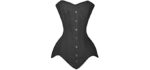 luvsecretlingerie Women's Steel Boned - Best Steel Boned Corset for Waist Training