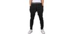 Mooncolour Men's Solid Colors - Casual Jogging Harem Pants with Pockets