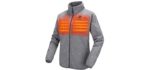 ORORO Women's Heated Jacket - Fleece Jacket with Battery Pack