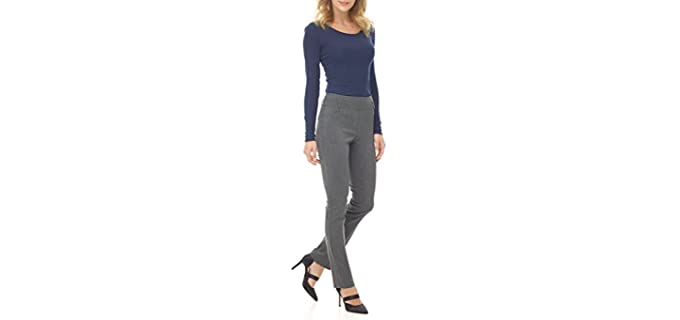 Rekucci Women's Ease - Comfort Stretch Slim Pant