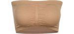 Ristake Women's Strapless - Padded Strapless Bra