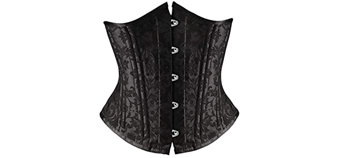 SHAPERX Women's Underbust Corsets - Silhouette Body Shaper