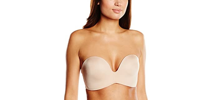 Wonderbra Women's W032D - Strapless Bra for Large Bust