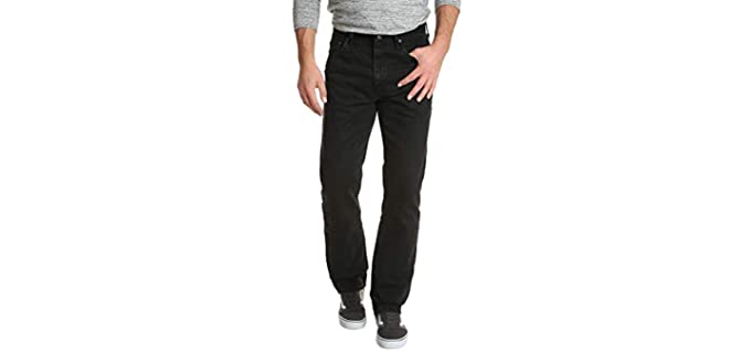 Wrangler Men's Authentics - Relaxed Fit Cotton Jeans