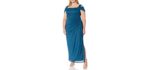 Alex Evenings Women's Plus Size Cold Shoulder Evening Dress - Plus Size Dress for Graduation