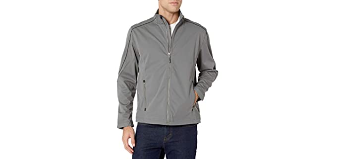 Cutter and Buck Men's Midweight - Weather Resistant Softshell Jacket