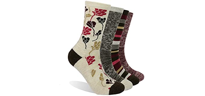 EnerWear Women's Hiking Socks Women's - Merino Wool Socks Hiking