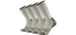 GKX Men's Moisture Wicking Socks - Best Crew Socks