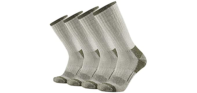 GKX Men's Moisture Wicking Socks - Best Crew Socks