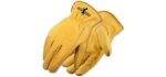 Galeton Men's Rough Rider - Premium Leather Work Gloves