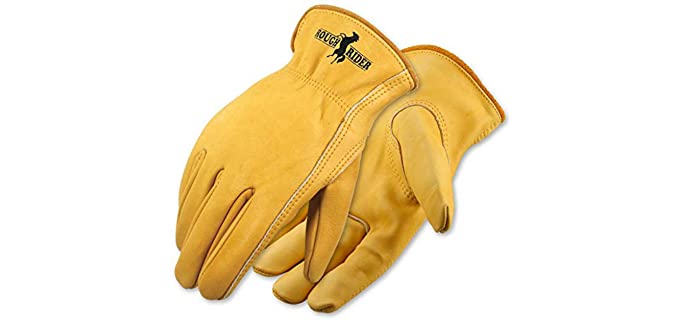 Galeton Men's Rough Rider - Premium Leather Work Gloves