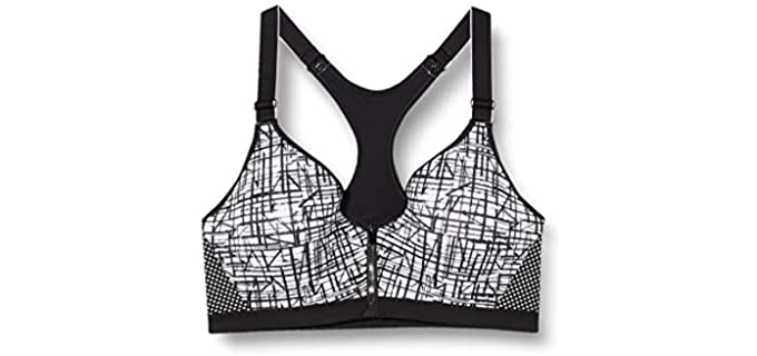 Maidenform Women's Sports - Zip DD Cup Size Sports Bra