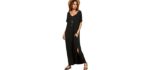 MakemeChic Women's Casual - Loose Fit Maxi Dress