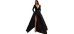 MariRobe Women's Split Dress - Long Dress with Slits on the Side