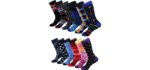Marino Men's Colorful - Patterned Dress Socks
