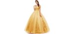 Okaybrial Women's Off Shoulder Prom Gown - Best Ball Gown