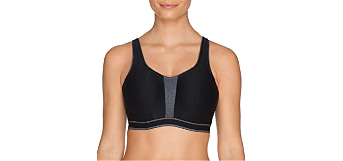 PrimaDonna Women's Underwired High Impact Sports Bra - High Impact High Impact Sports Bra for Large Bust