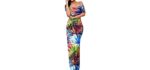 Happy Sailed Women's Ruched - Off Shoulder Maxi Dress