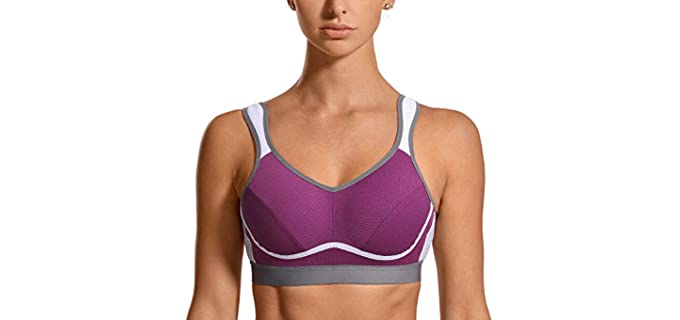 Syrokan Women's High Impact - DD Cup Size Sports Bra