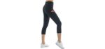 The Gym People Women's Thick - High Waist Black Legging