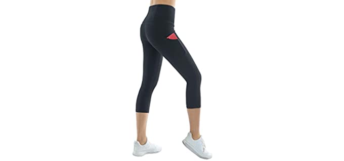 The Gym People Women's Thick - High Waist Black Legging