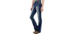 WallFlower Women's Curvy - Good Fitting Stretch Jeans