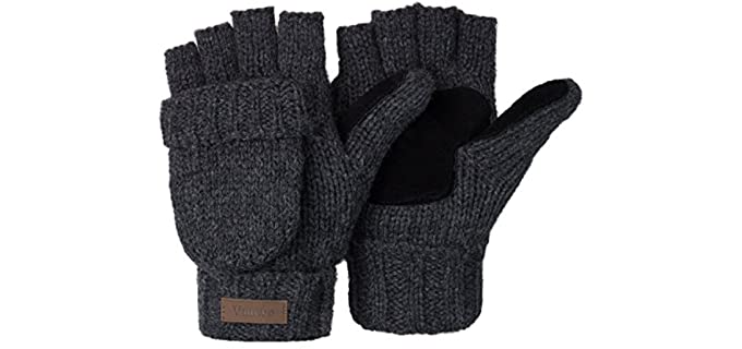 Vigrace Store Unisex Convertible - Fingerless Winter Glove