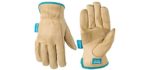 Wells Lamont Women's Water-Resistant - Leather Work Gloves